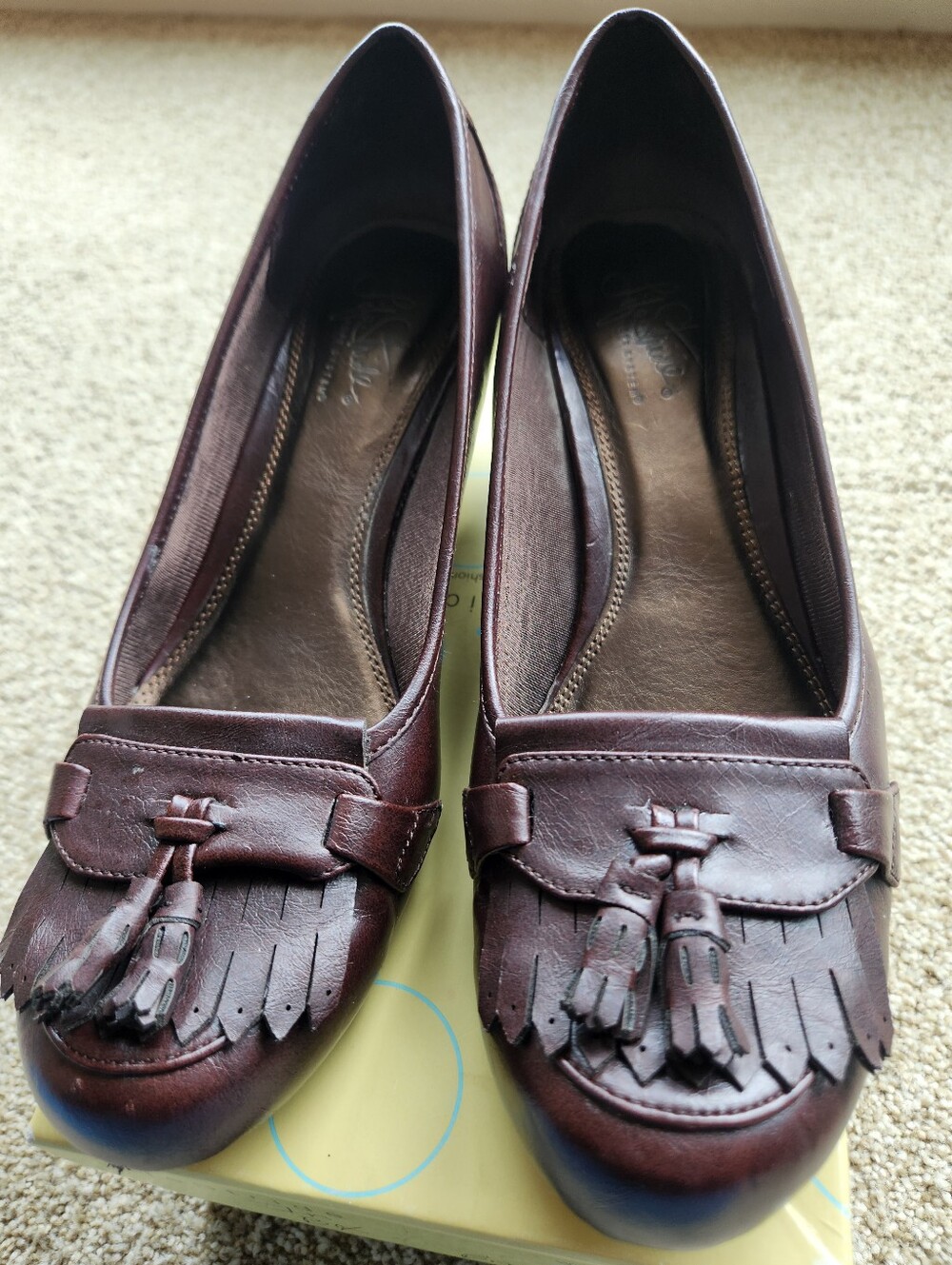 Life Stride Women's Dark Brown Tassel Fringe Loafers, Size 10